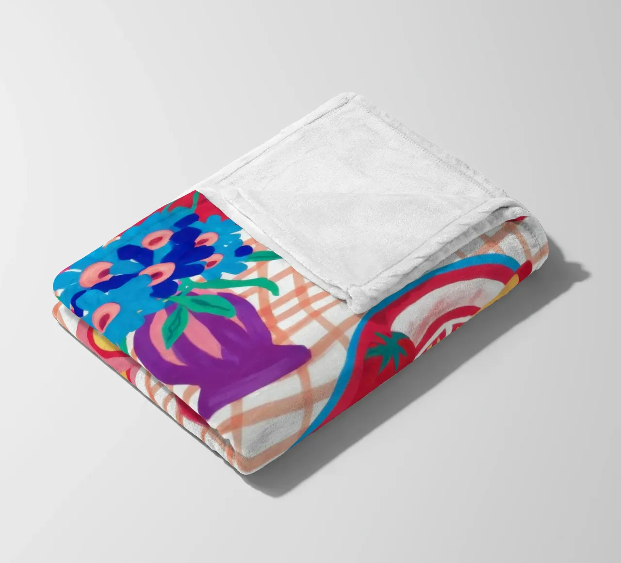 Diffusione astratta del picnic coperta in pile da Frame Aura