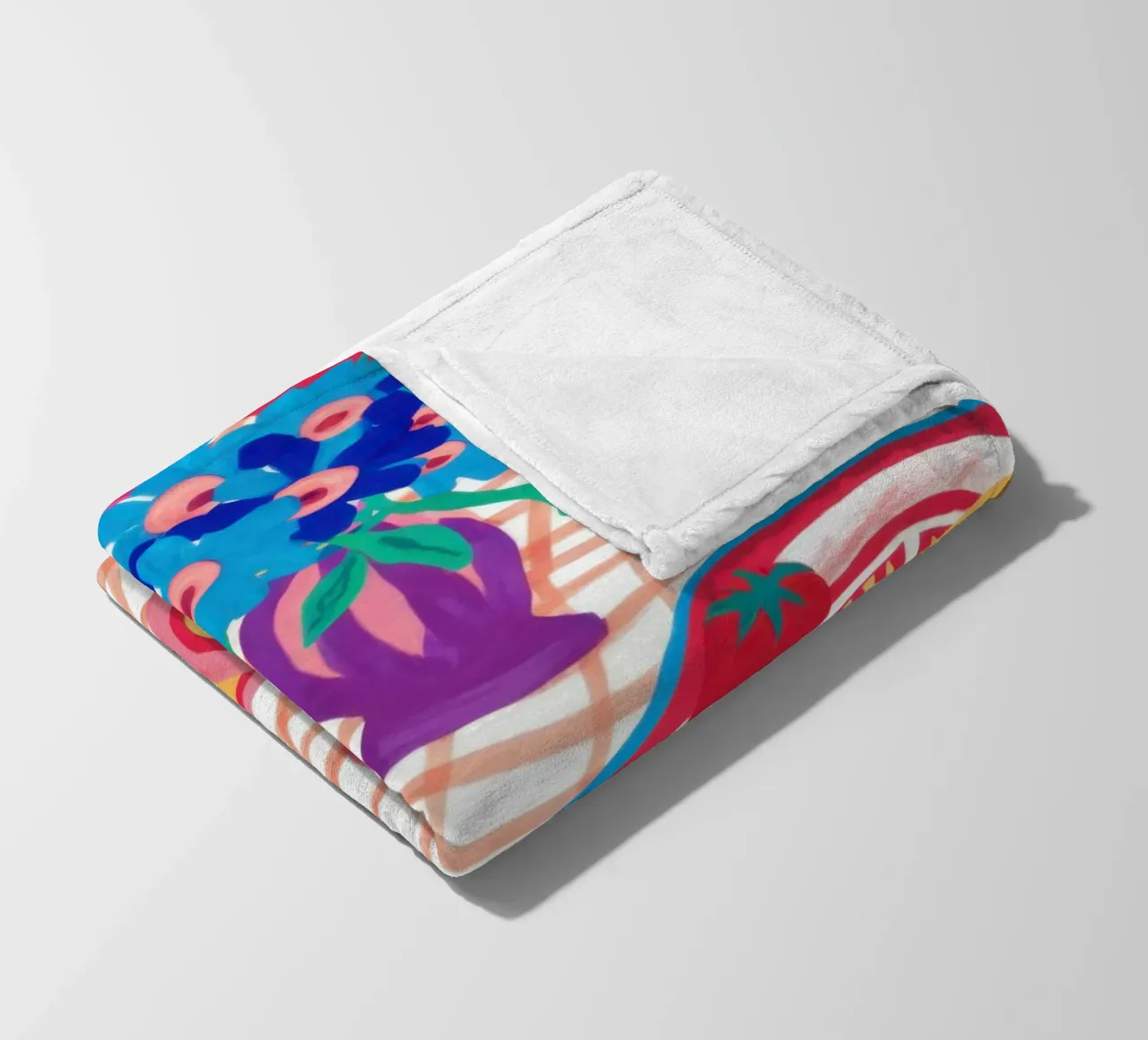 Diffusione astratta del picnic coperta in pile da Frame Aura