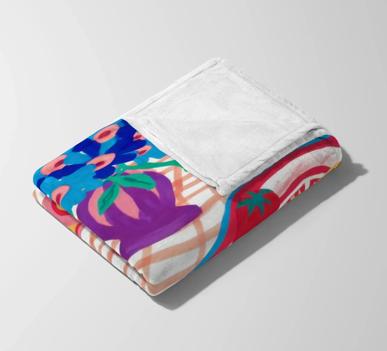 Diffusione astratta del picnic coperta in pile da Frame Aura