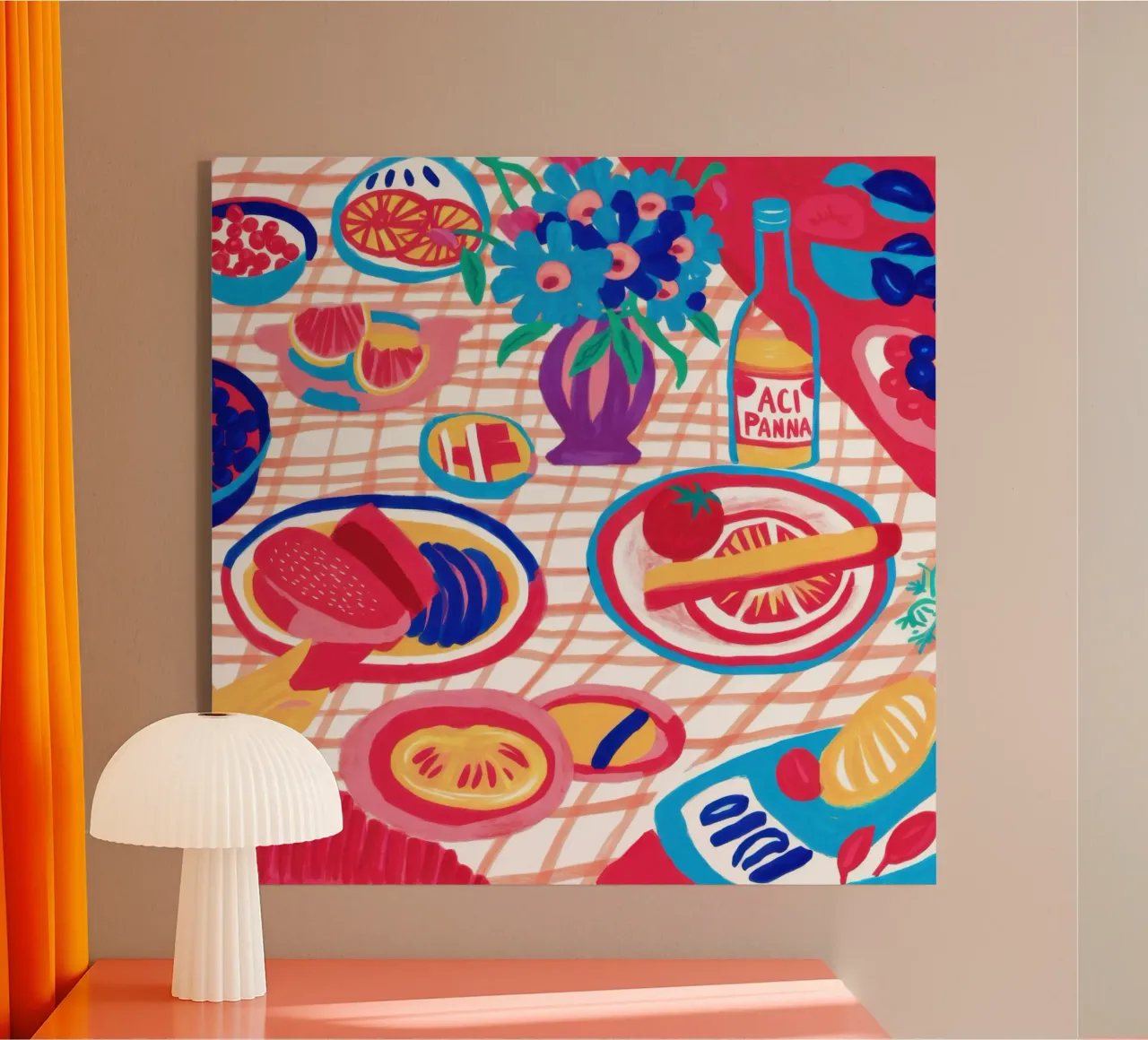 Diffusione astratta del picnic plexiglass da Frame Aura