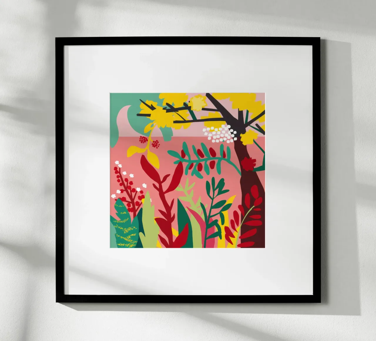 Fantastici boschi autunnali poster con telaio in plastica da Orchid Patina