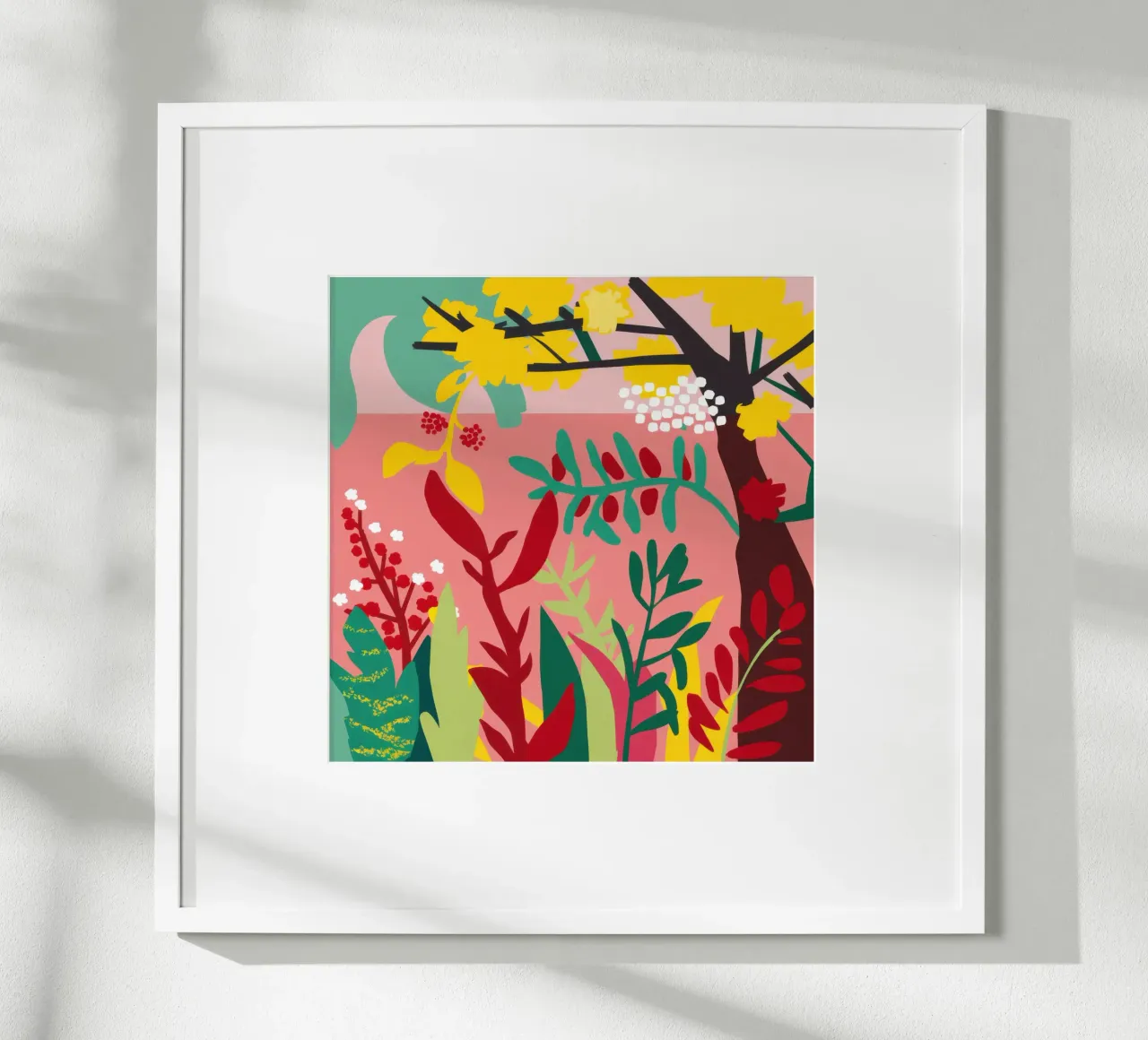 Fantastici boschi autunnali poster con telaio in plastica da Orchid Patina