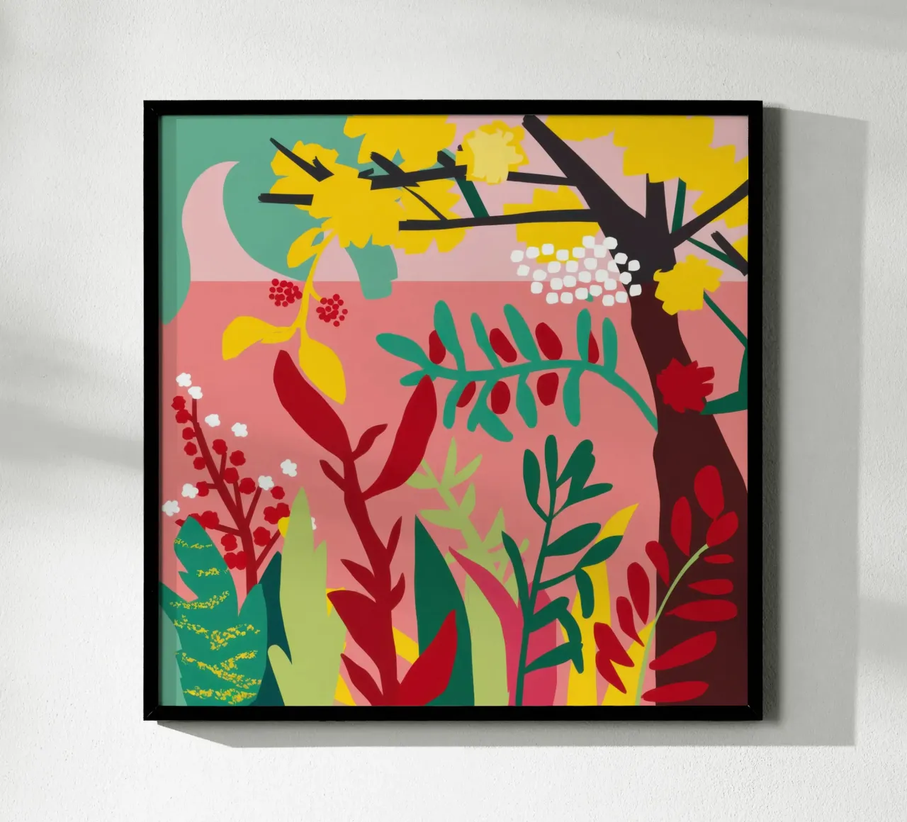 Fantastici boschi autunnali poster con telaio in plastica da Orchid Patina