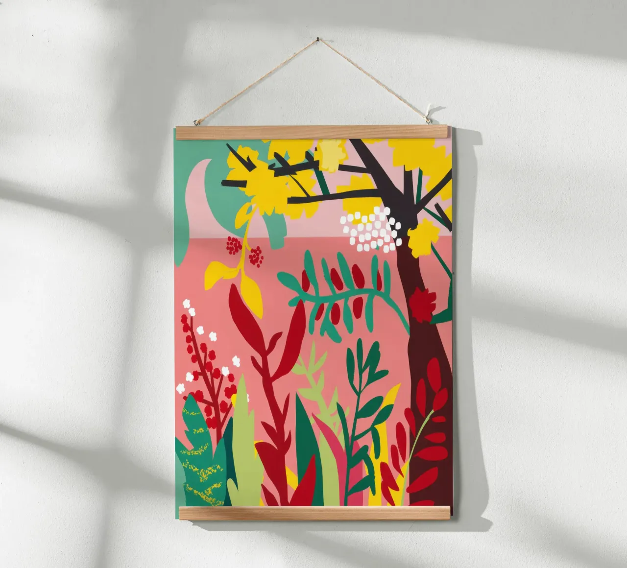 Fantastici boschi autunnali poster con telaio in plastica da Orchid Patina
