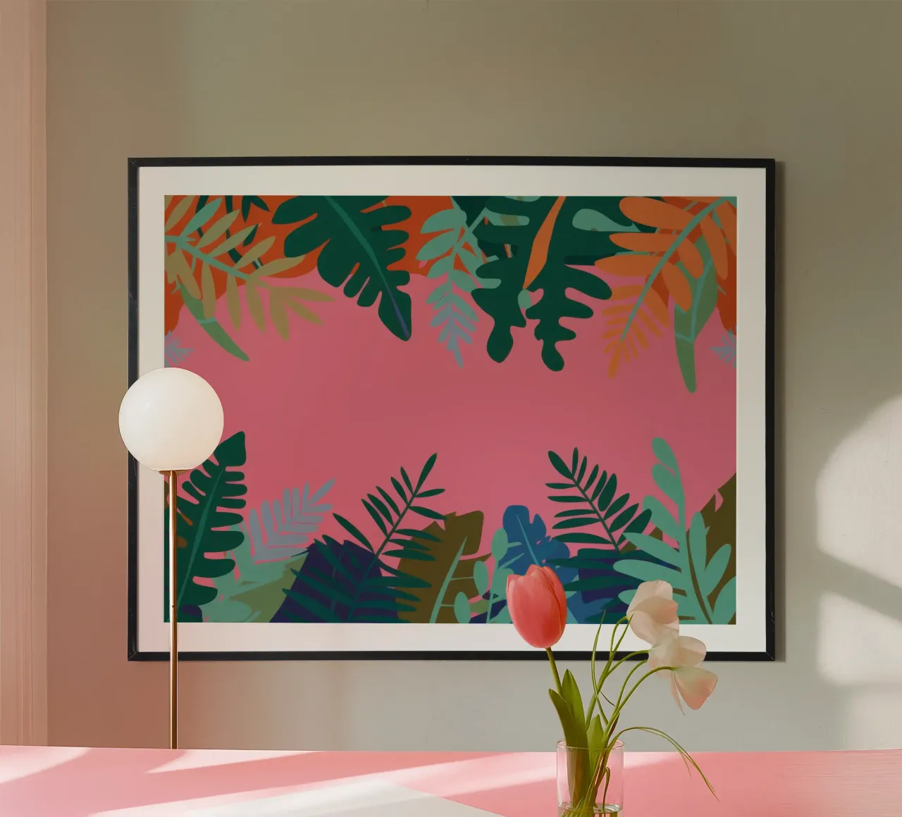 Tropical Pink Window poster da Sure Paint