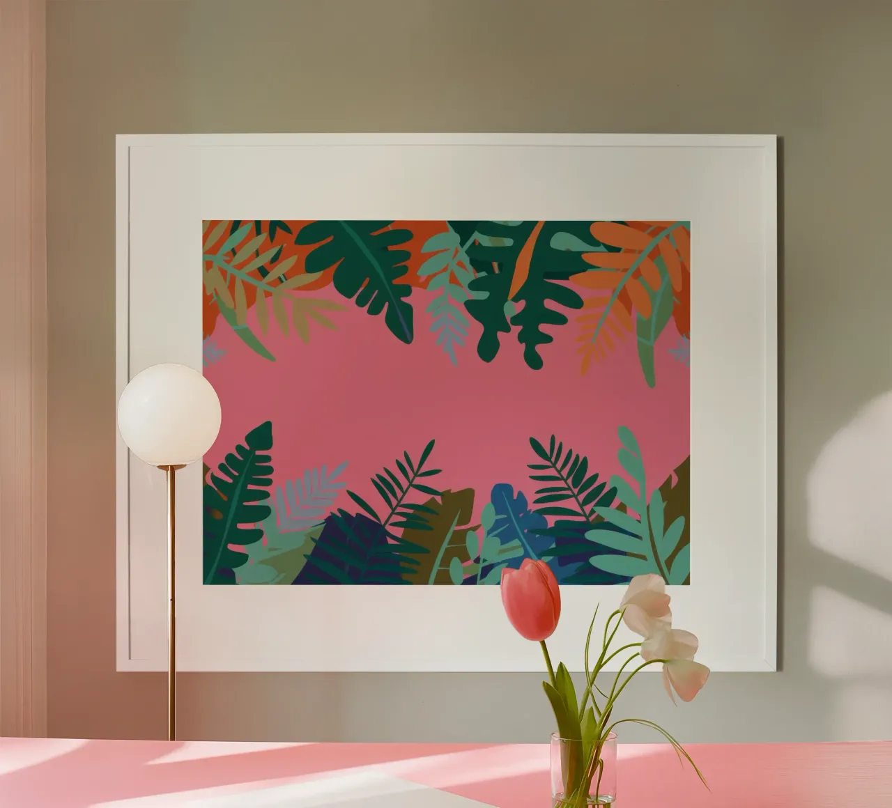 Tropical Pink Window poster da Sure Paint
