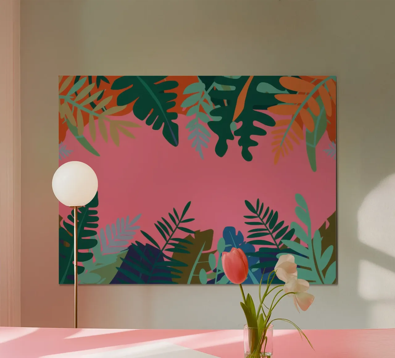 Tropical Pink Window poster da Sure Paint