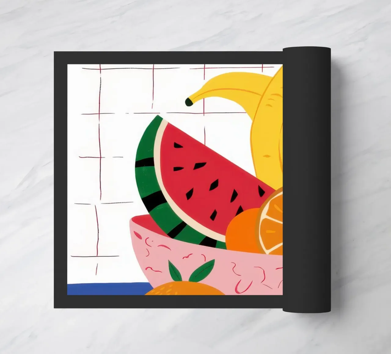 Cornucopia con ciotola di frutta zerbino da Frame Aura