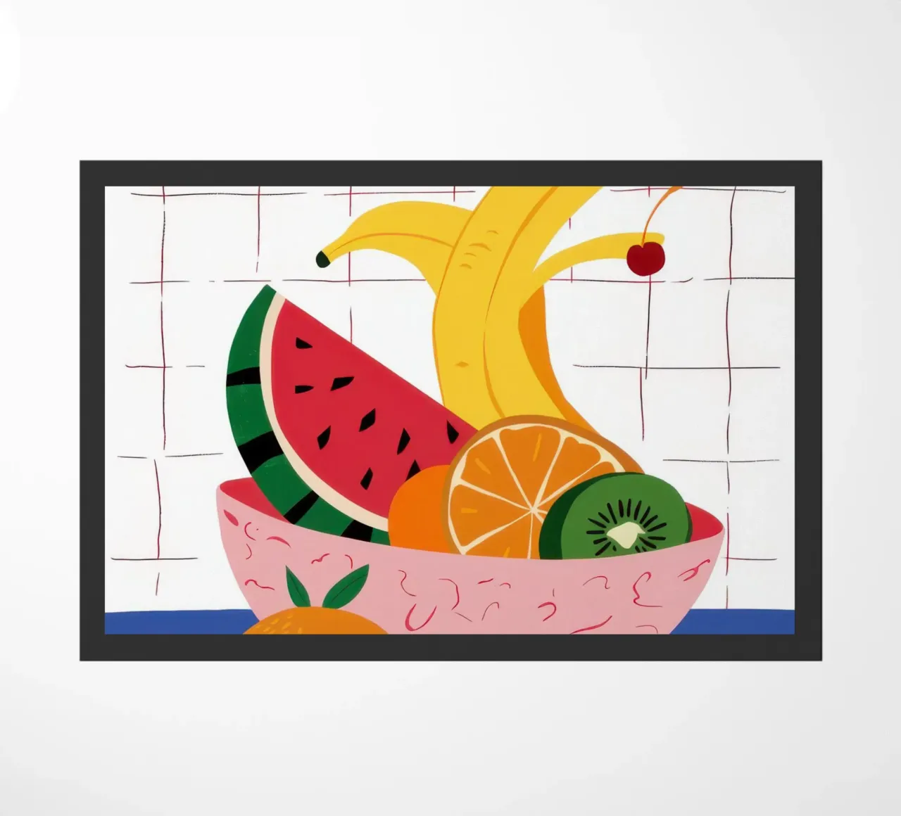 Cornucopia con ciotola di frutta zerbino da Frame Aura