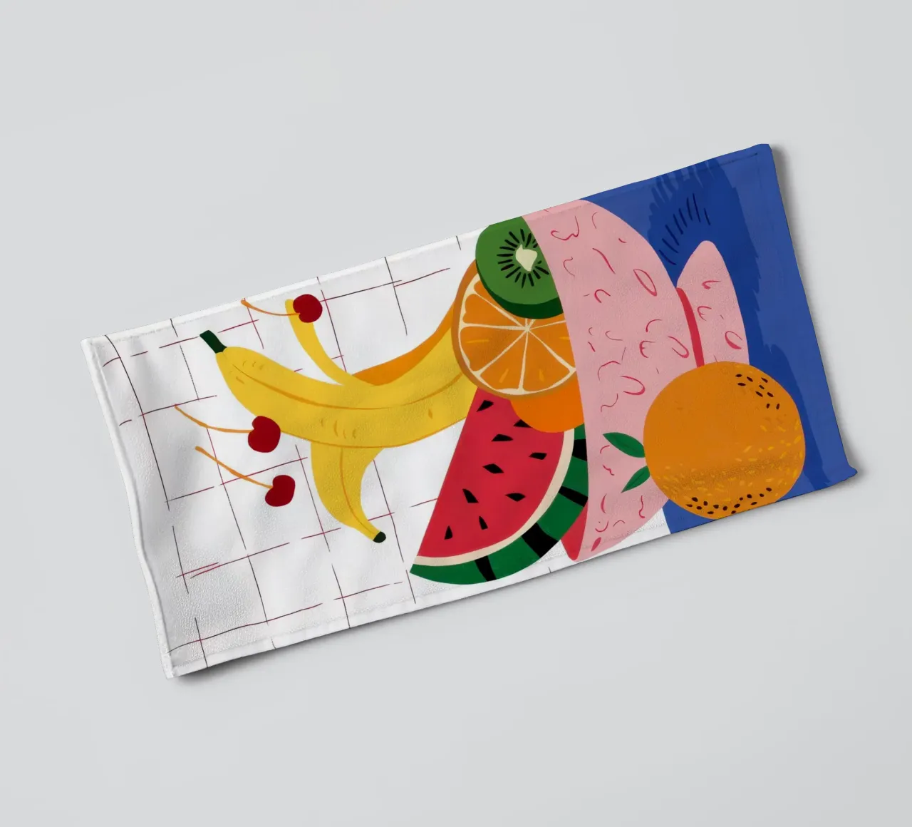 Cornucopia con ciotola di frutta asciugamano da bagno da Frame Aura