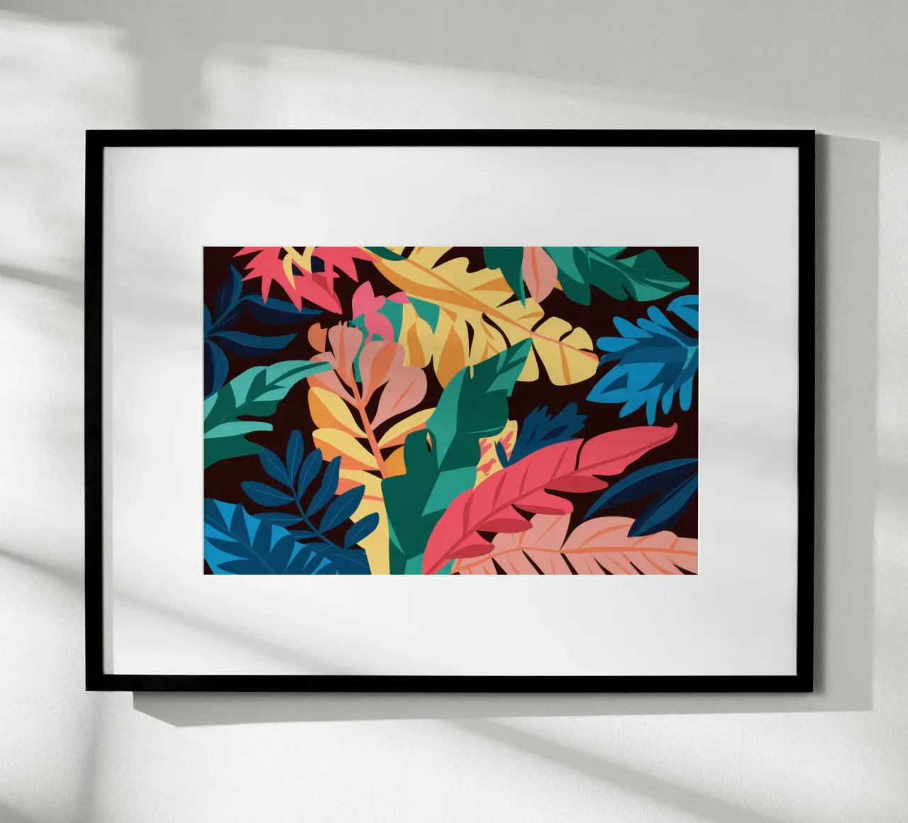 Giungla dell'ora d'oro poster con telaio in plastica da Orchid Patina