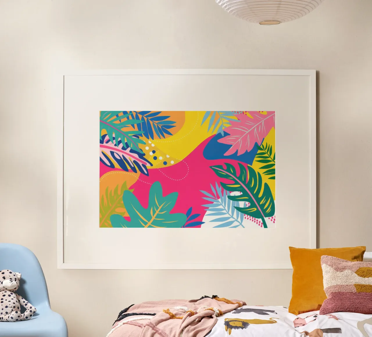 Blocco di colori estivi poster con telaio in plastica da Sure Paint