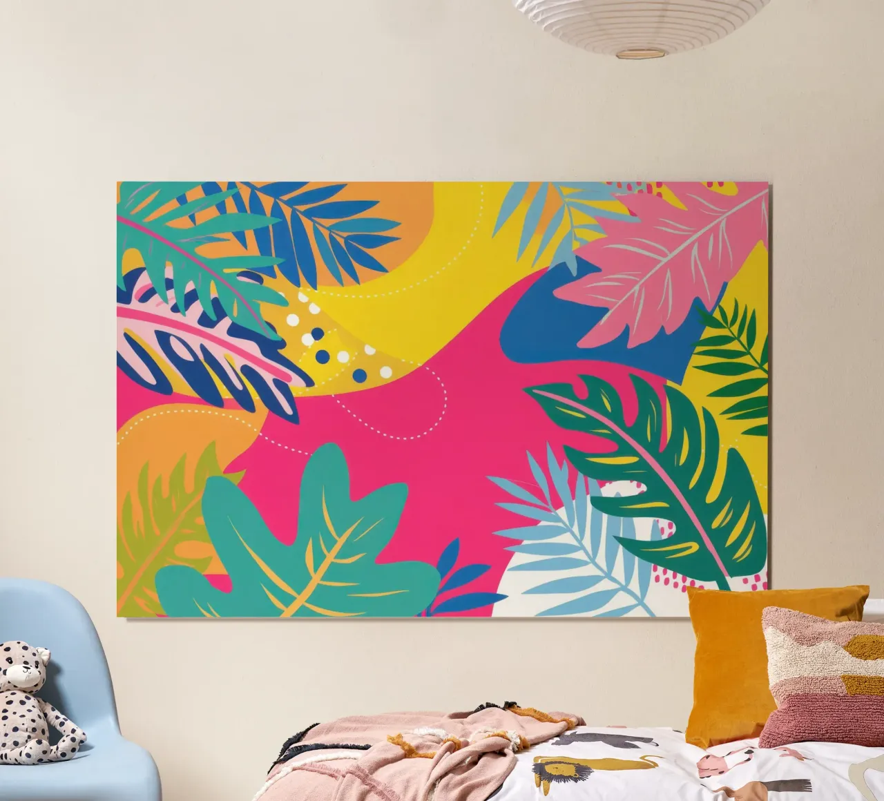 Blocco di colori estivi poster con telaio in plastica da Sure Paint