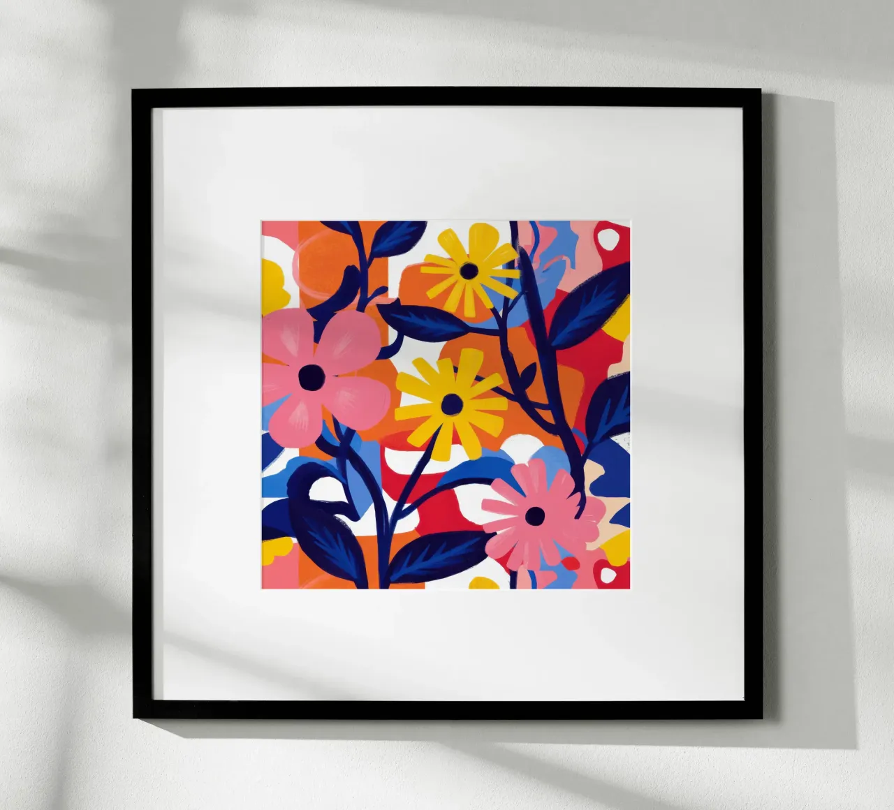 Fioritura primaria poster con telaio in legno da Sure Paint