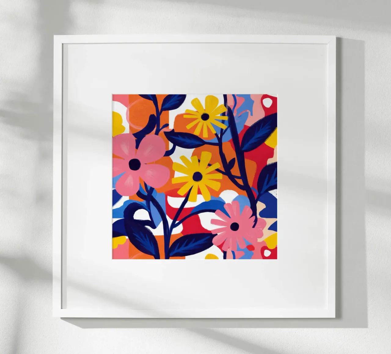 Fioritura primaria poster con telaio in legno da Sure Paint