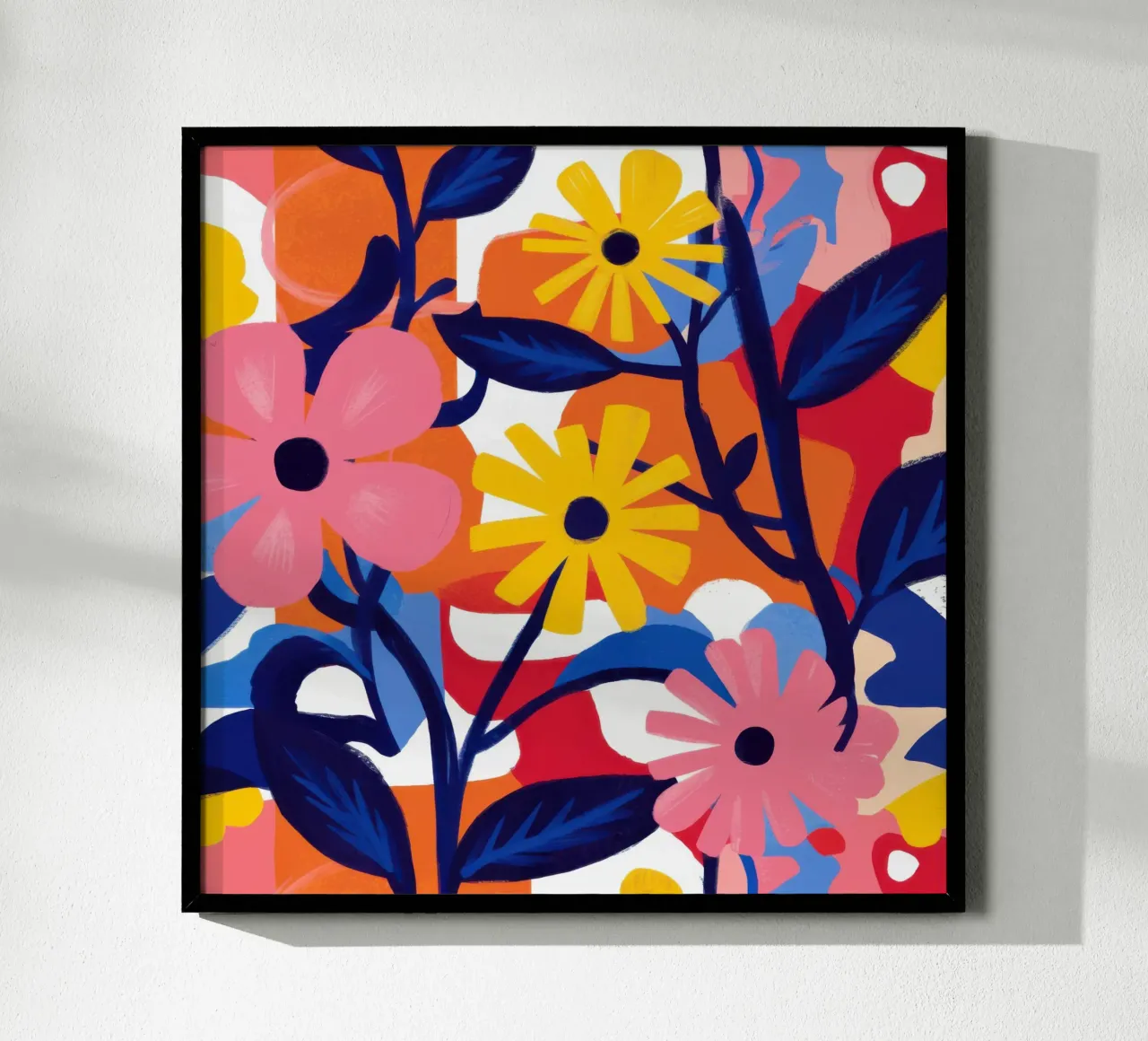 Fioritura primaria poster con telaio in legno da Sure Paint