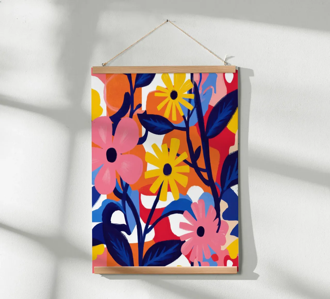 Fioritura primaria poster con telaio in legno da Sure Paint