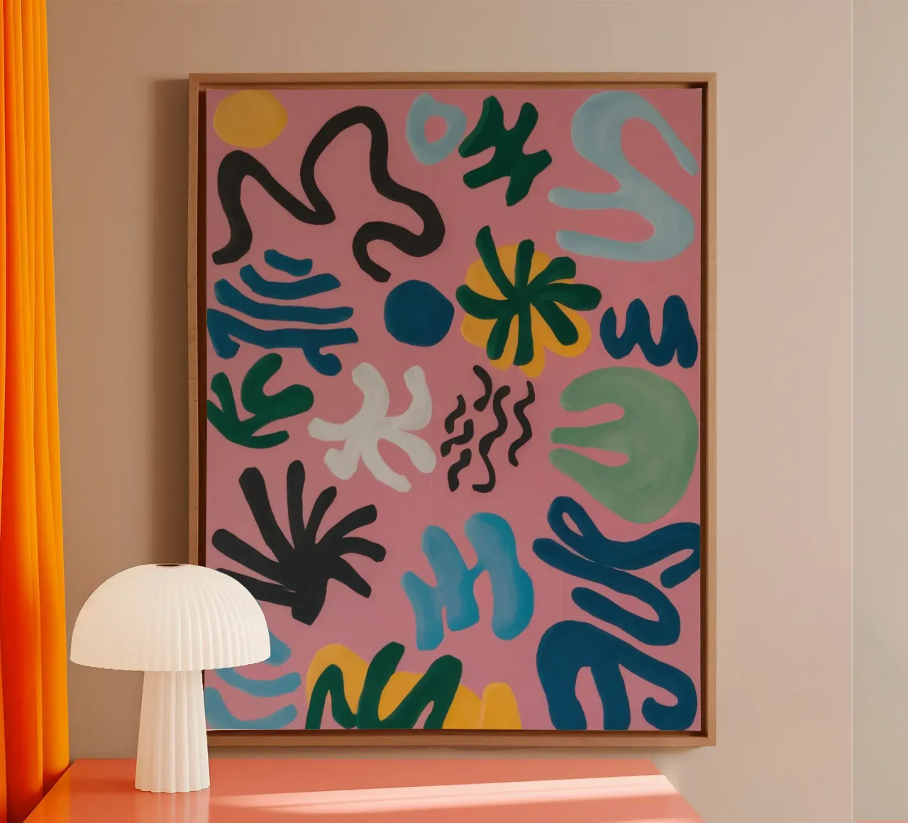 Medley di forme giocose tela con Cornice a cassetta da Enter Bloom