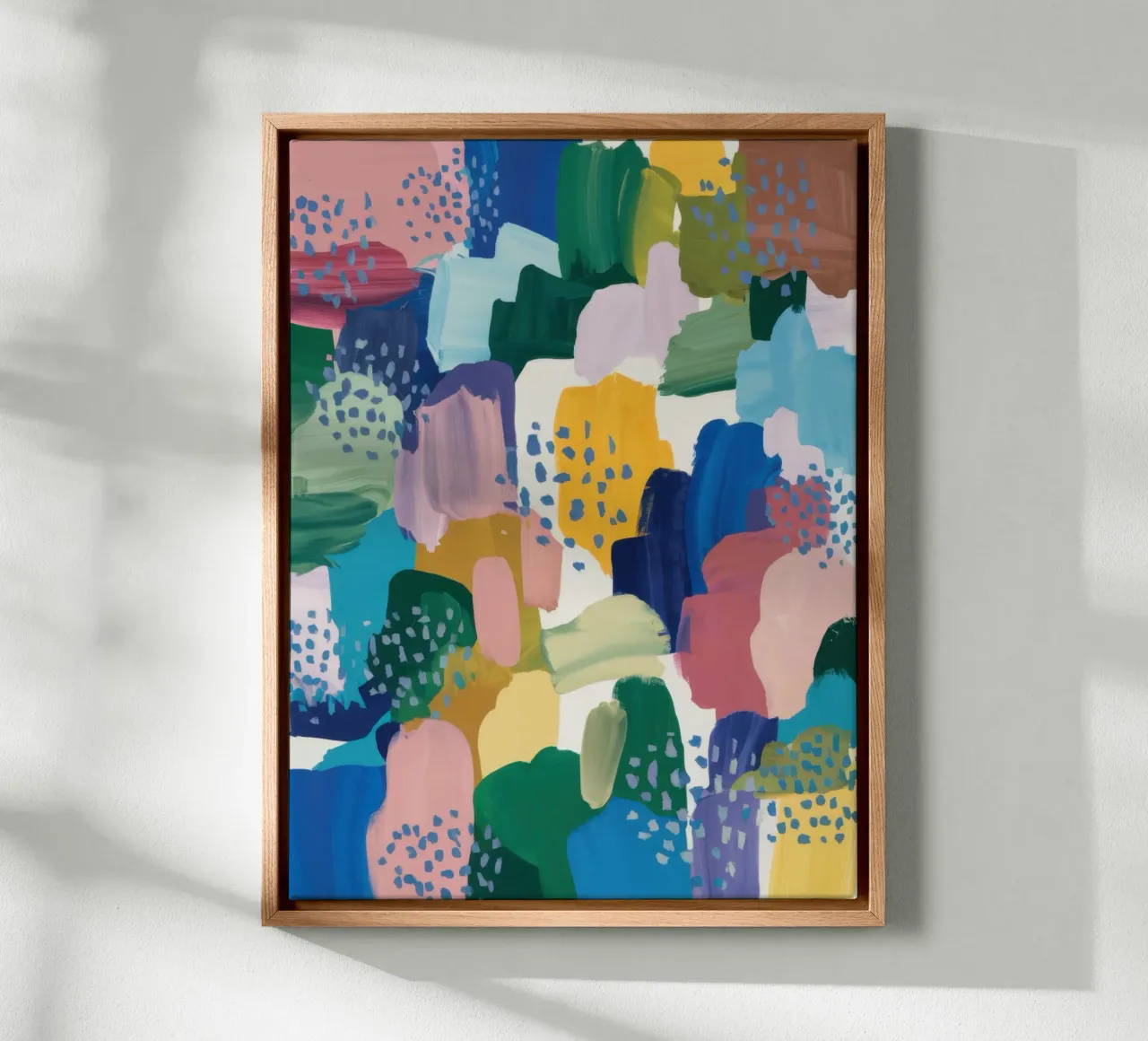 Cool Abstract Hills tela con Cornice a cassetta da Orchid Patina