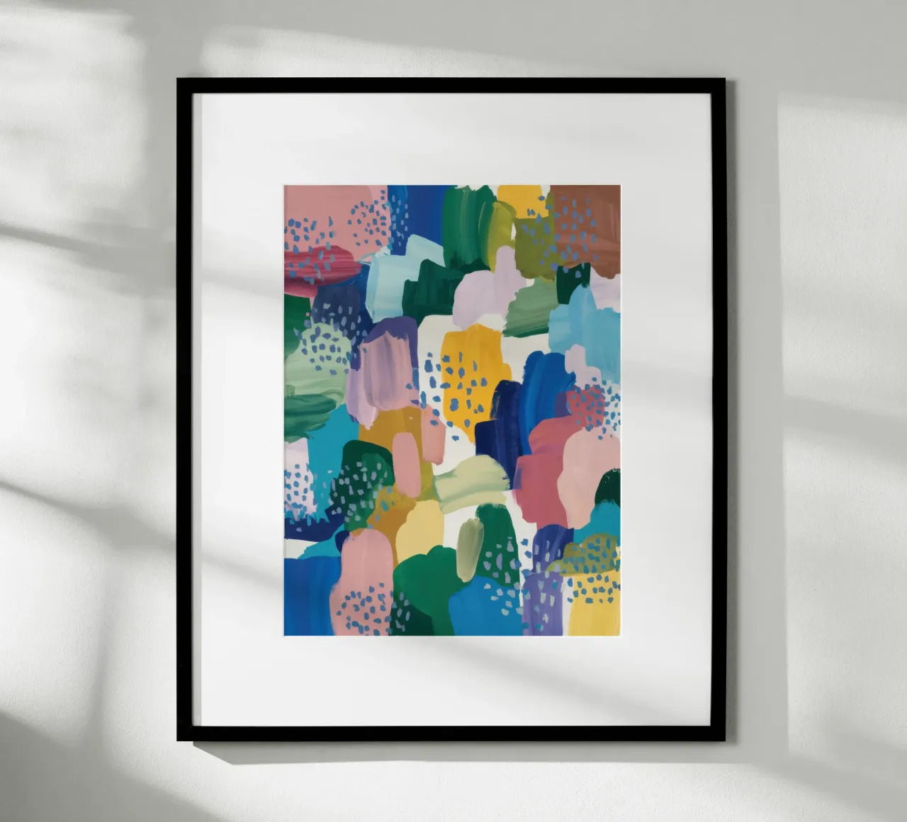 Cool Abstract Hills poster con telaio in plastica da Orchid Patina