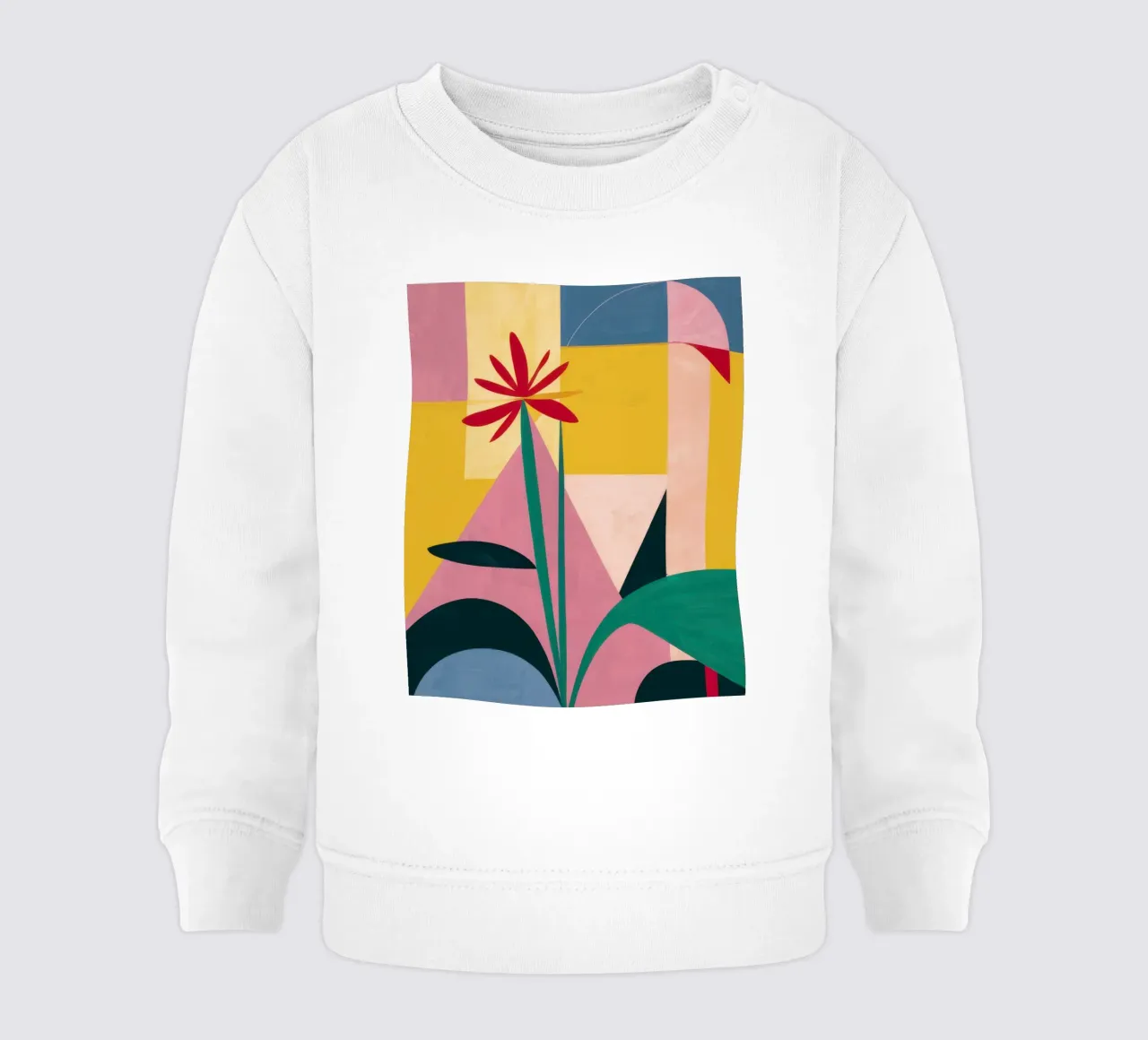 Forma geometrica del fiore felpa neonato da Frame Aura