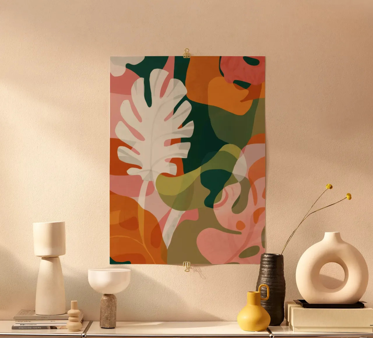 Strati tropicali terrosi poster da Orchid Patina