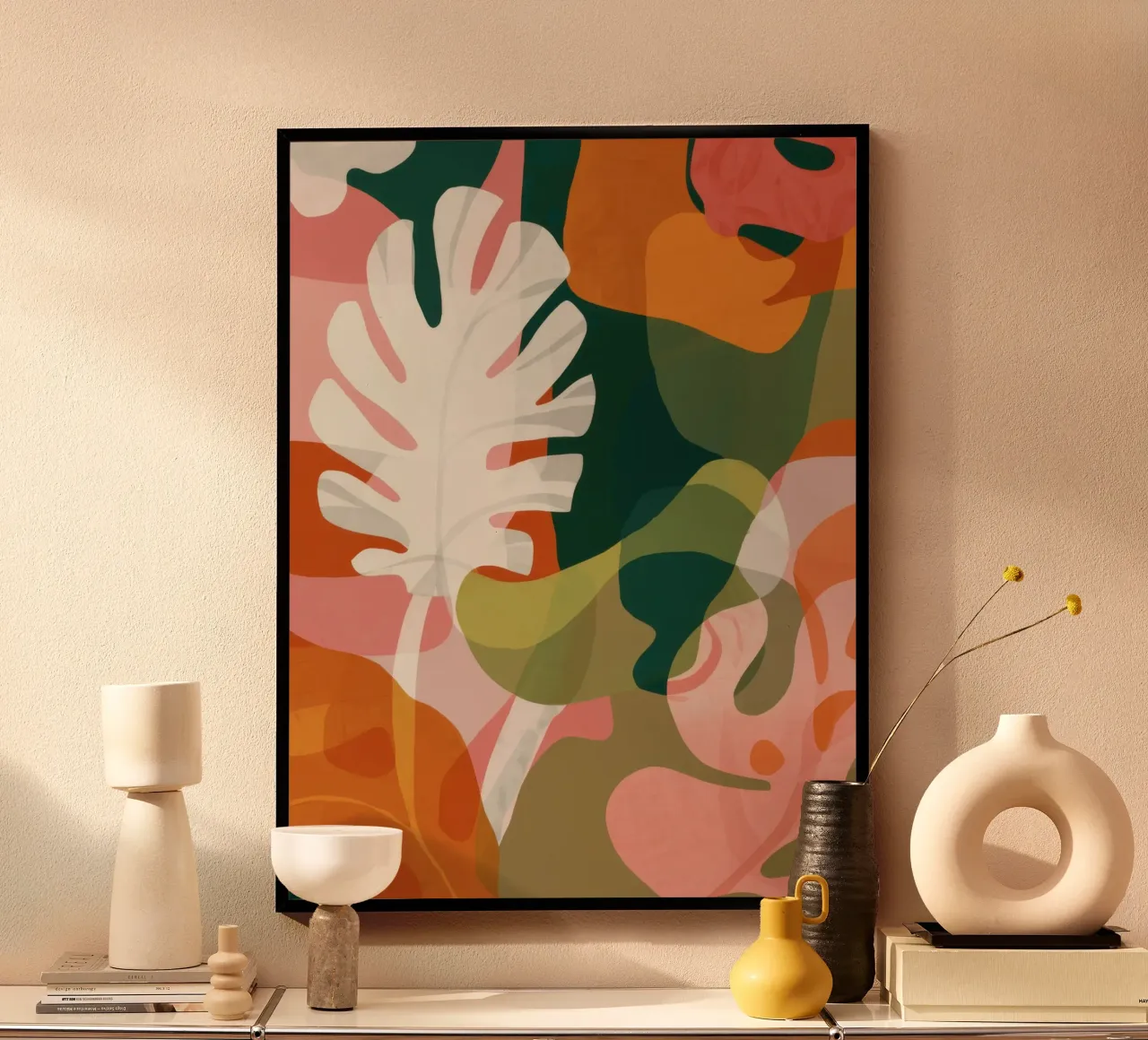 Strati tropicali terrosi poster da Orchid Patina