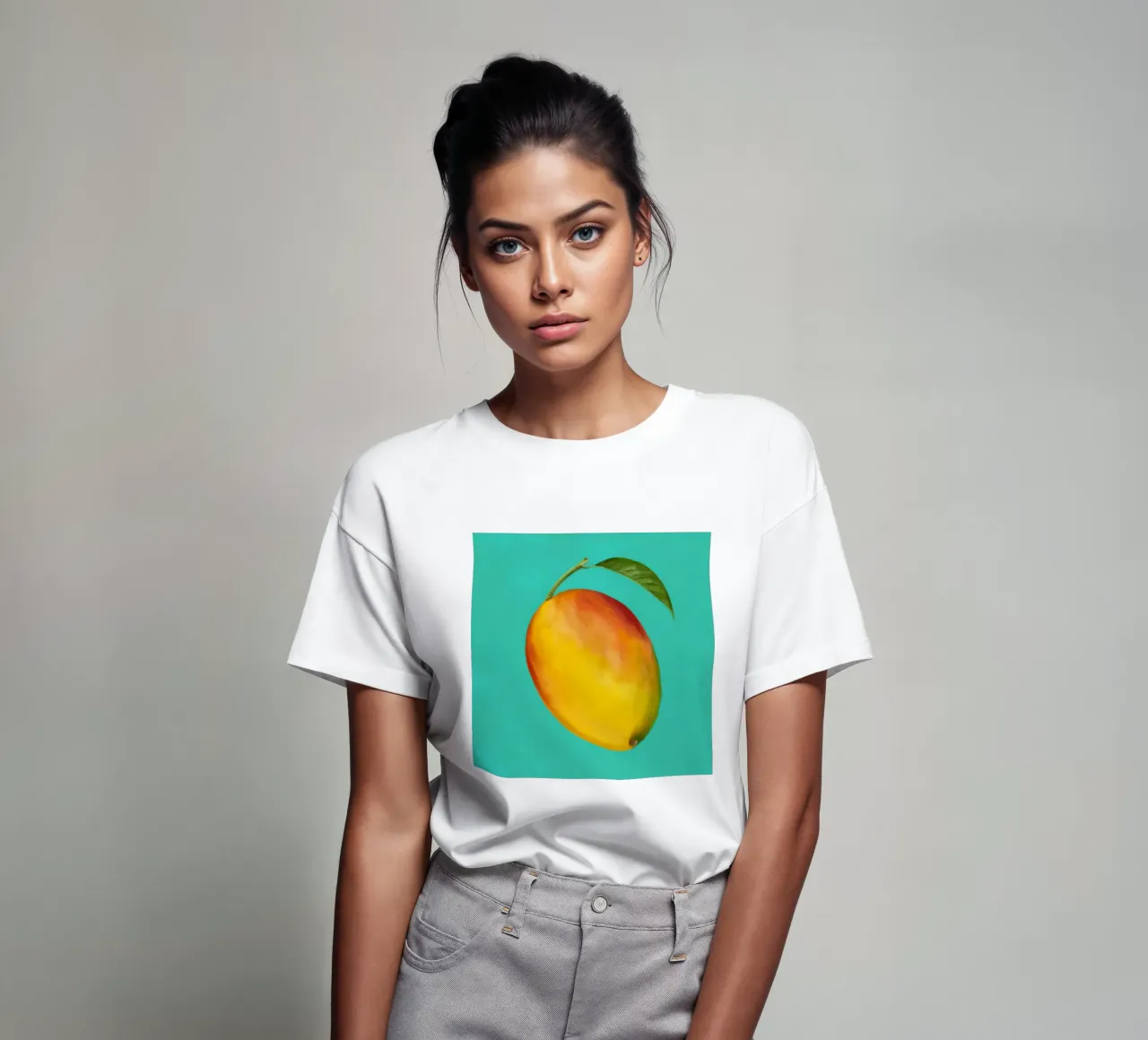 Mango maturo e pittorico t-shirt da Frame Aura
