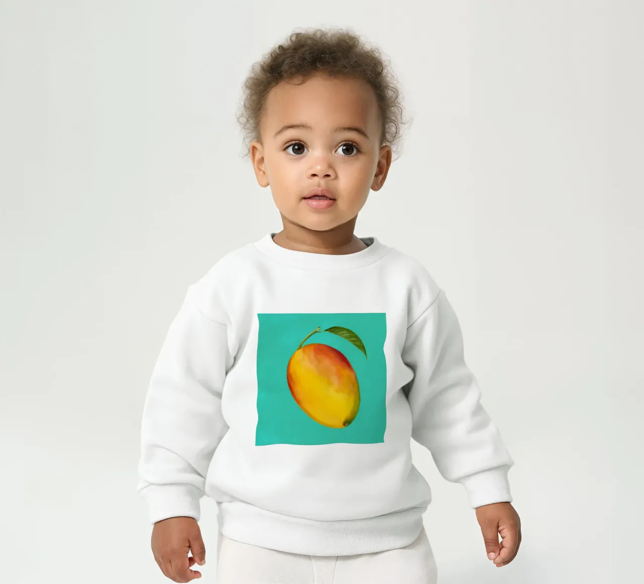 Mango maturo e pittorico felpa neonato da Frame Aura