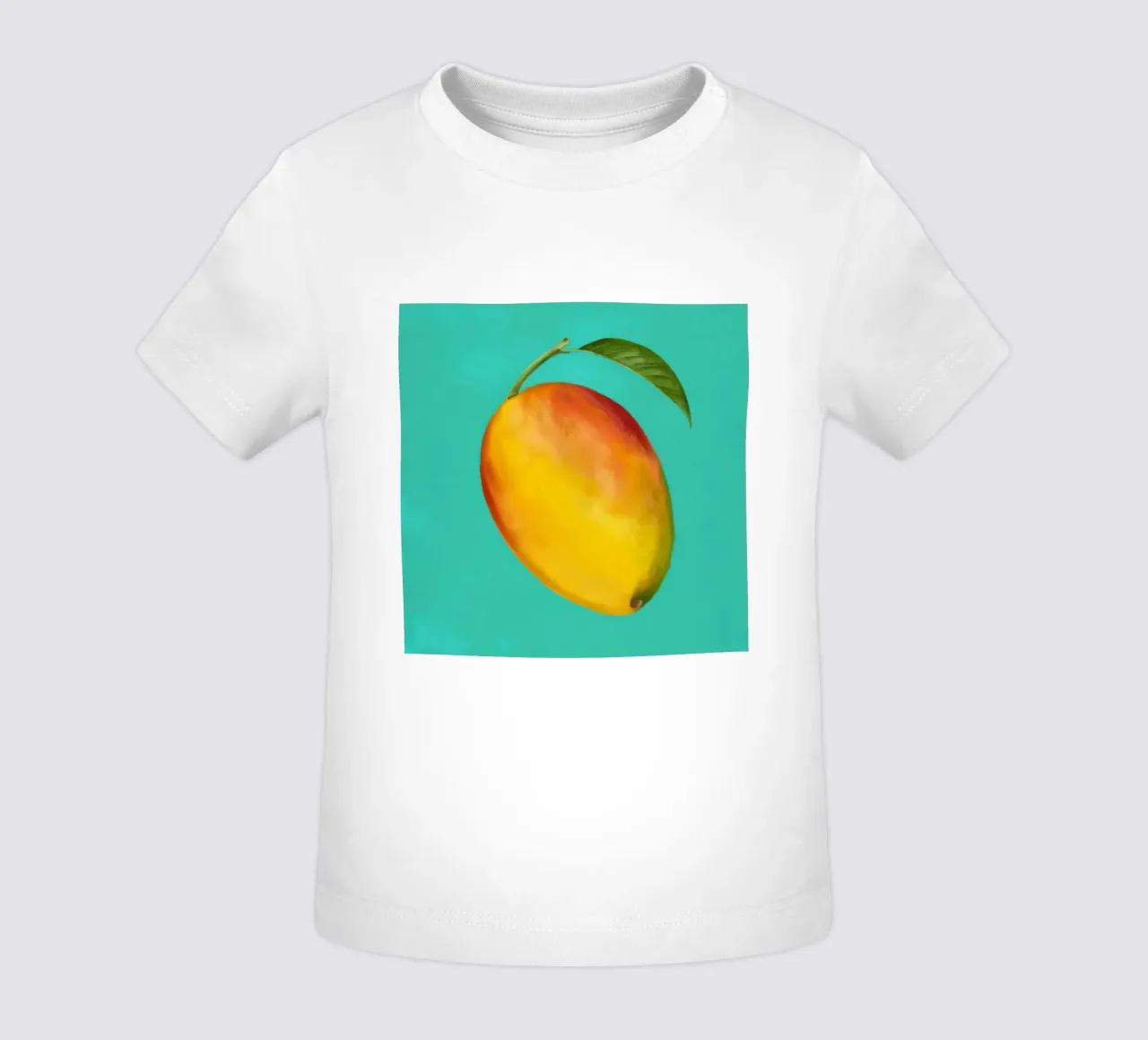 Mango maturo e pittorico maglietta neonato da Frame Aura