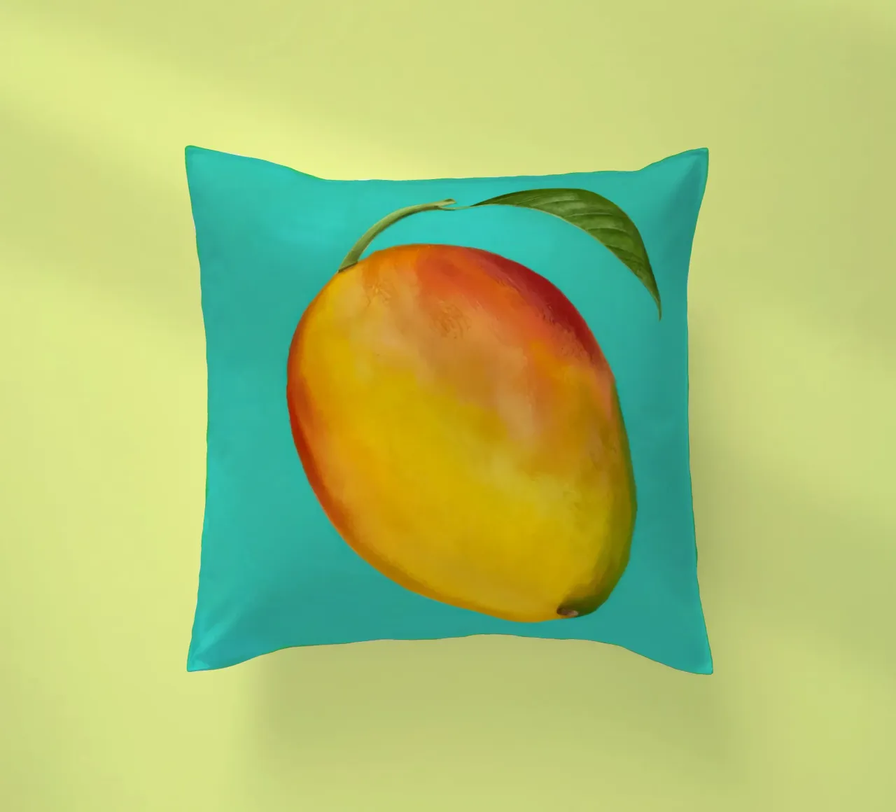 Mango maturo e pittorico cuscino da Frame Aura