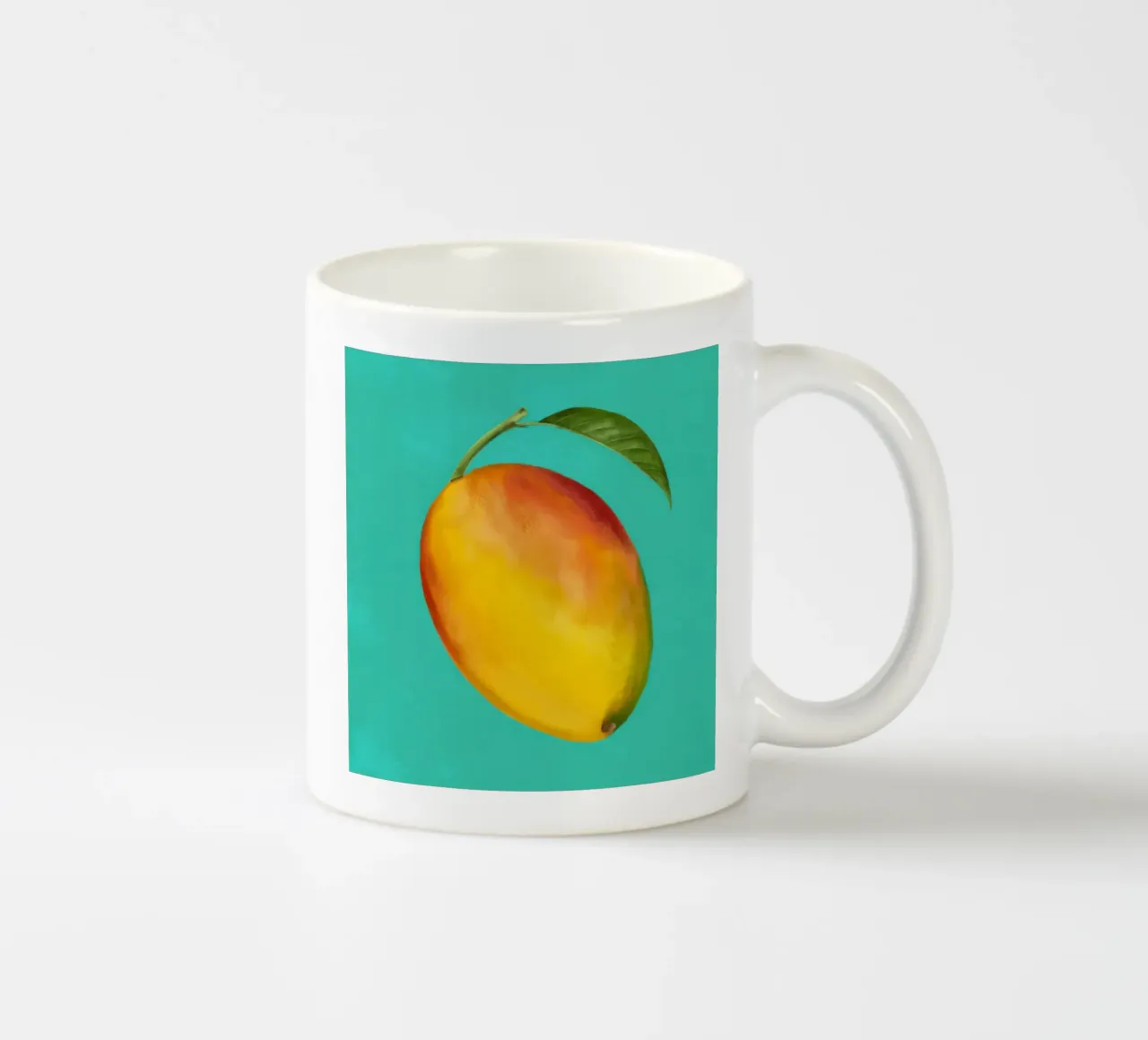 Mango maturo e pittorico tazza in ceramica da Frame Aura