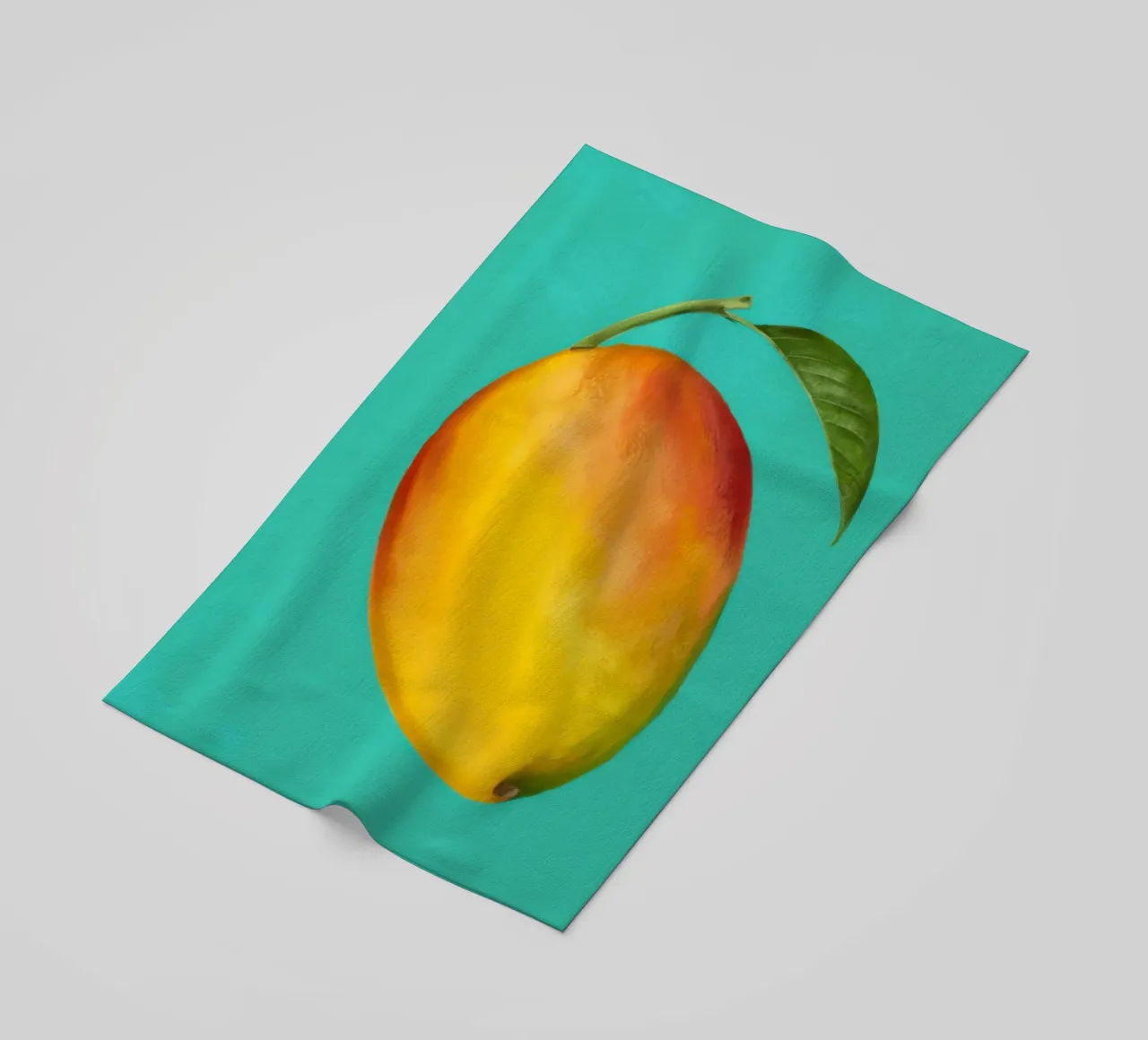 Mango maturo e pittorico telo mare da Frame Aura