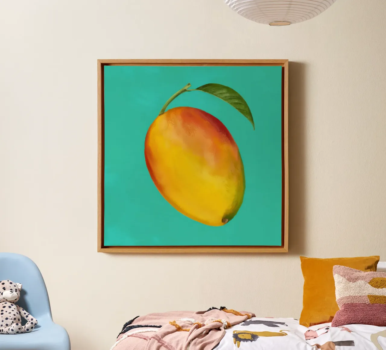 Mango maturo e pittorico tela con Cornice a cassetta da Frame Aura