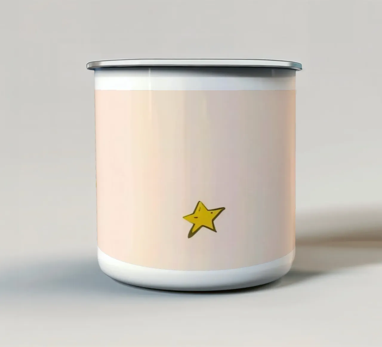 Sfondo a stelle gialle tazza in smalto da DesignDoodle