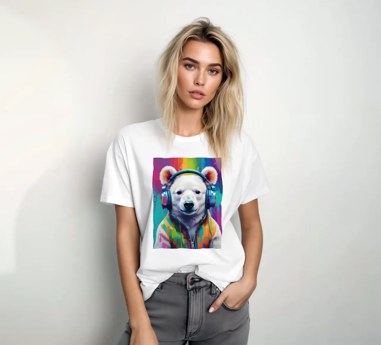 Melomane orso polare t-shirt da MakArena