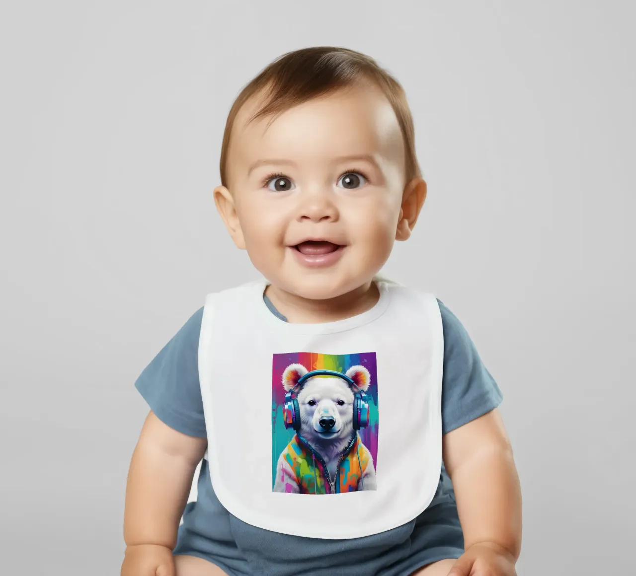 Melomane orso polare bavaglino da MakArena