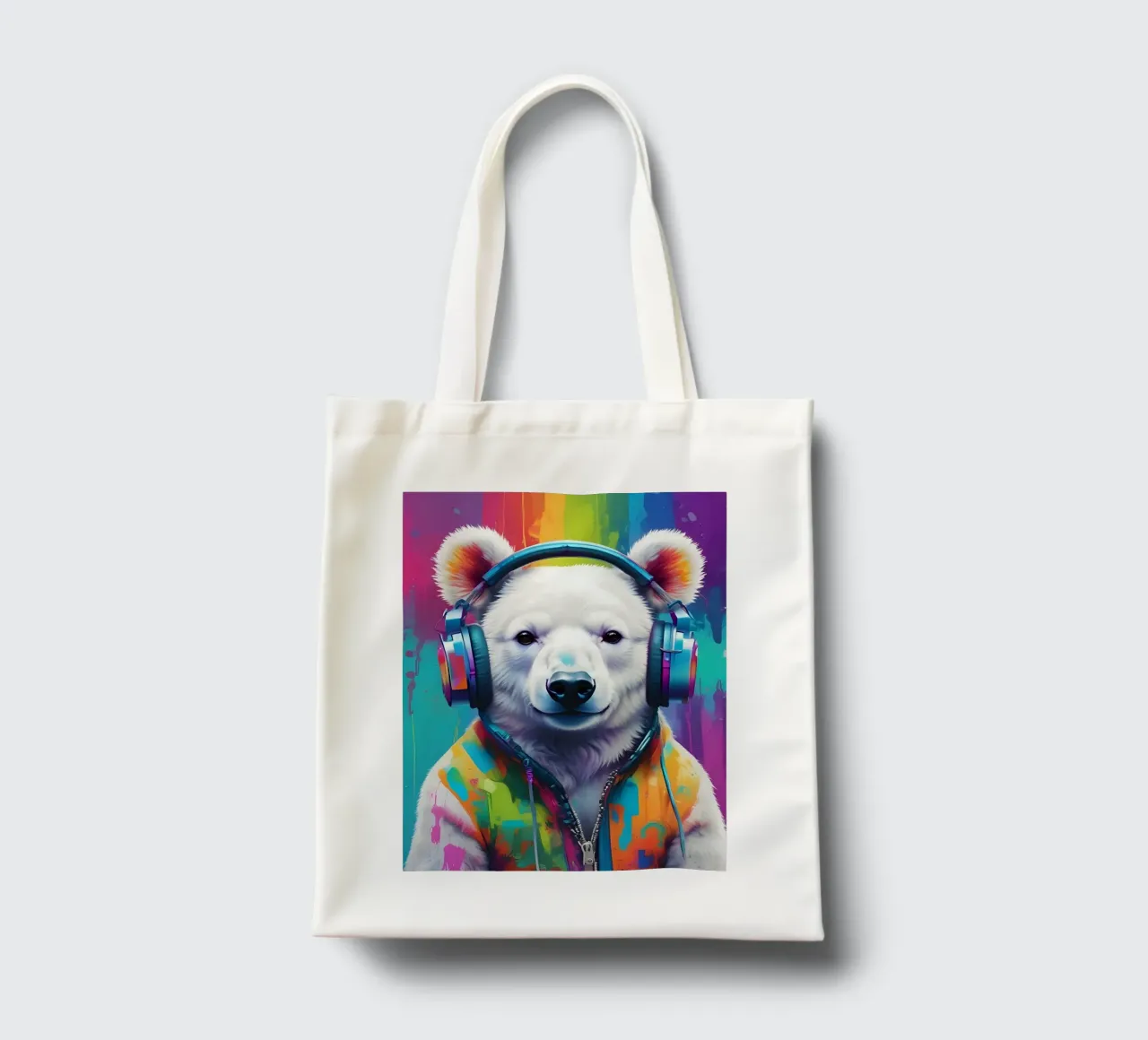 Melomane orso polare borsa in juta da MakArena