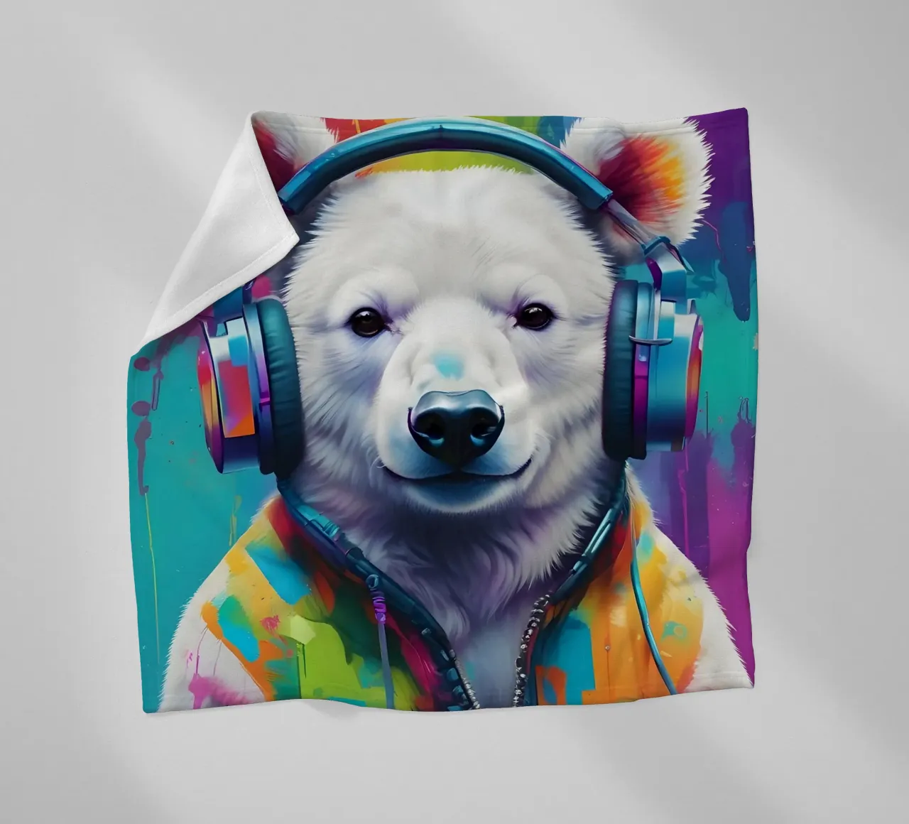 Melomane orso polare coperta in pile da MakArena