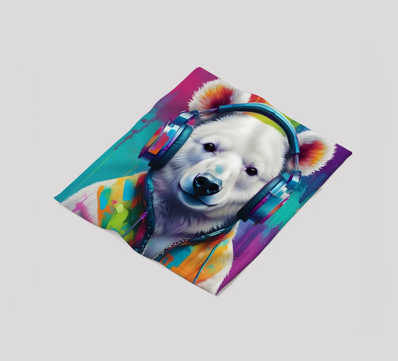 Melomane orso polare coperta in pile da MakArena