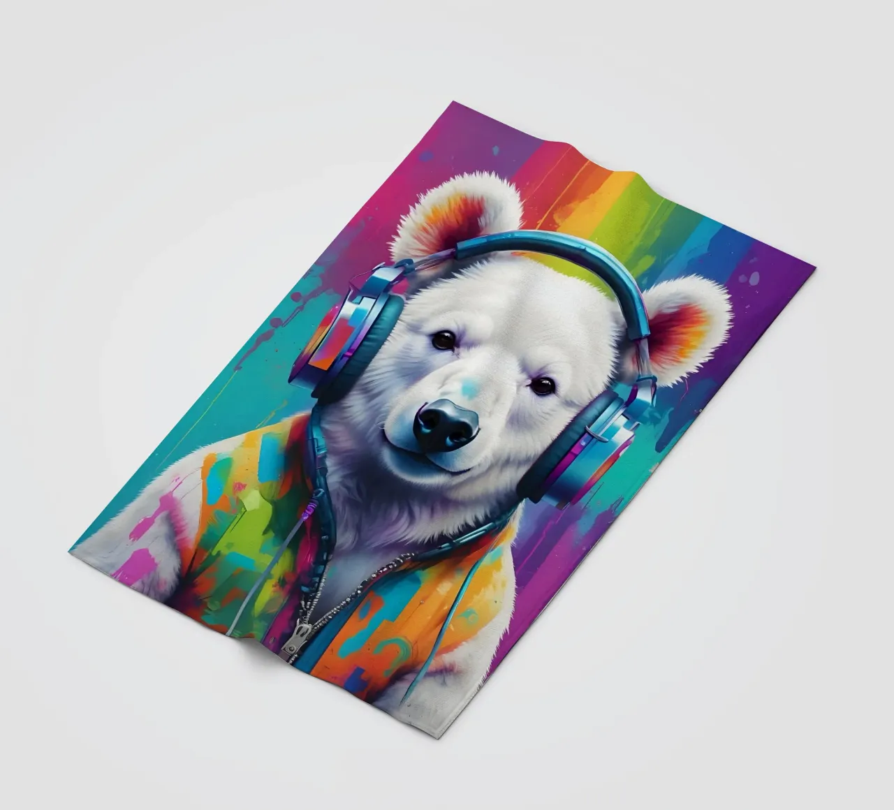 Melomane orso polare coperta in pile da MakArena