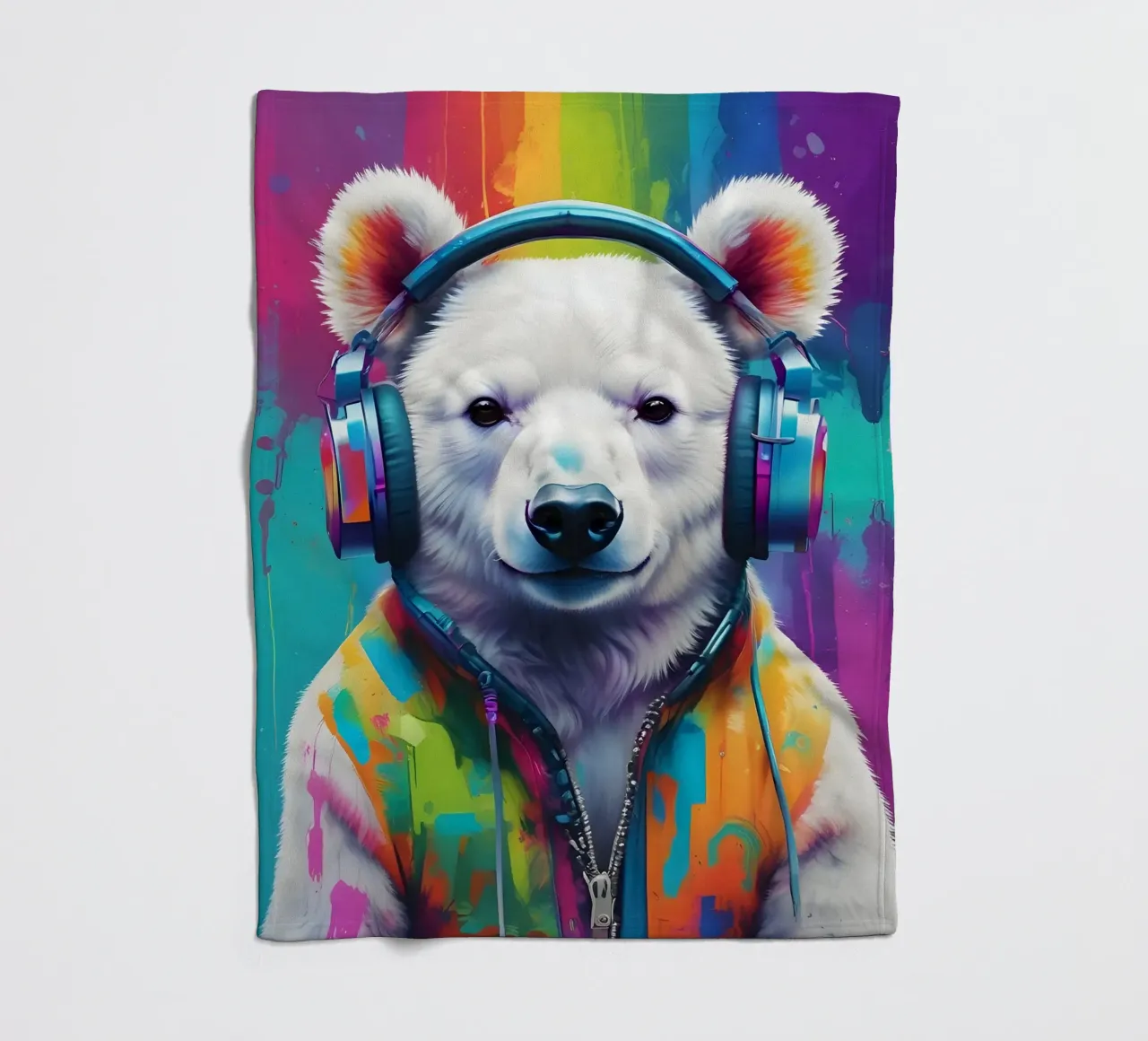 Melomane orso polare coperta in pile da MakArena