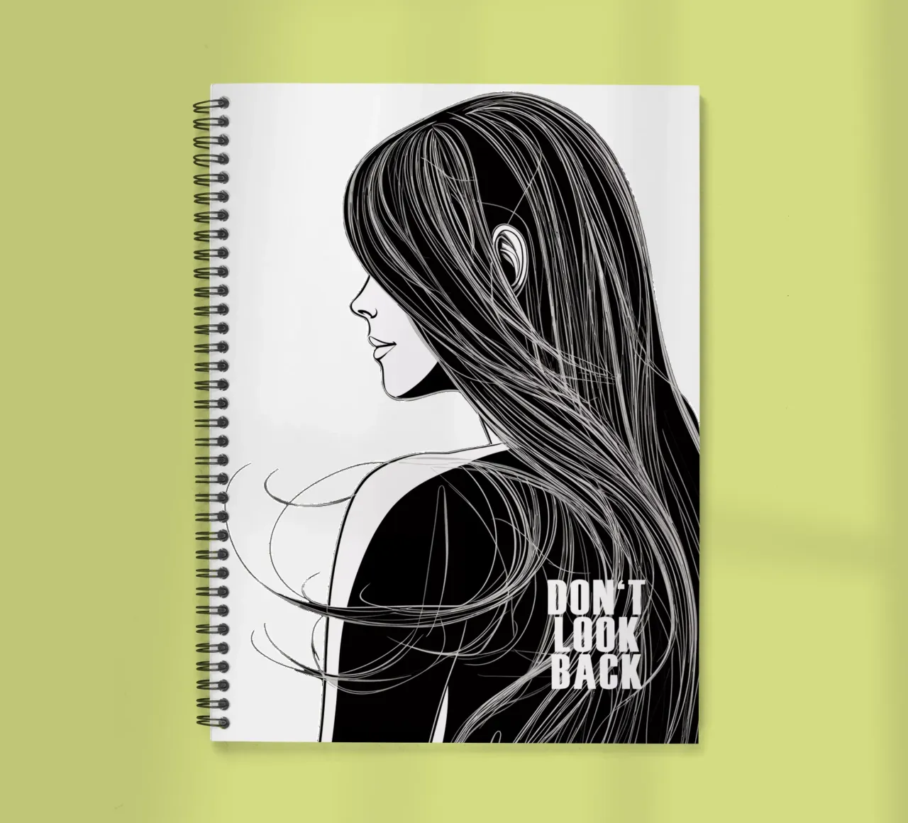 Don't Look Back - Schau nicht zurück spiral notebook by Autofocus