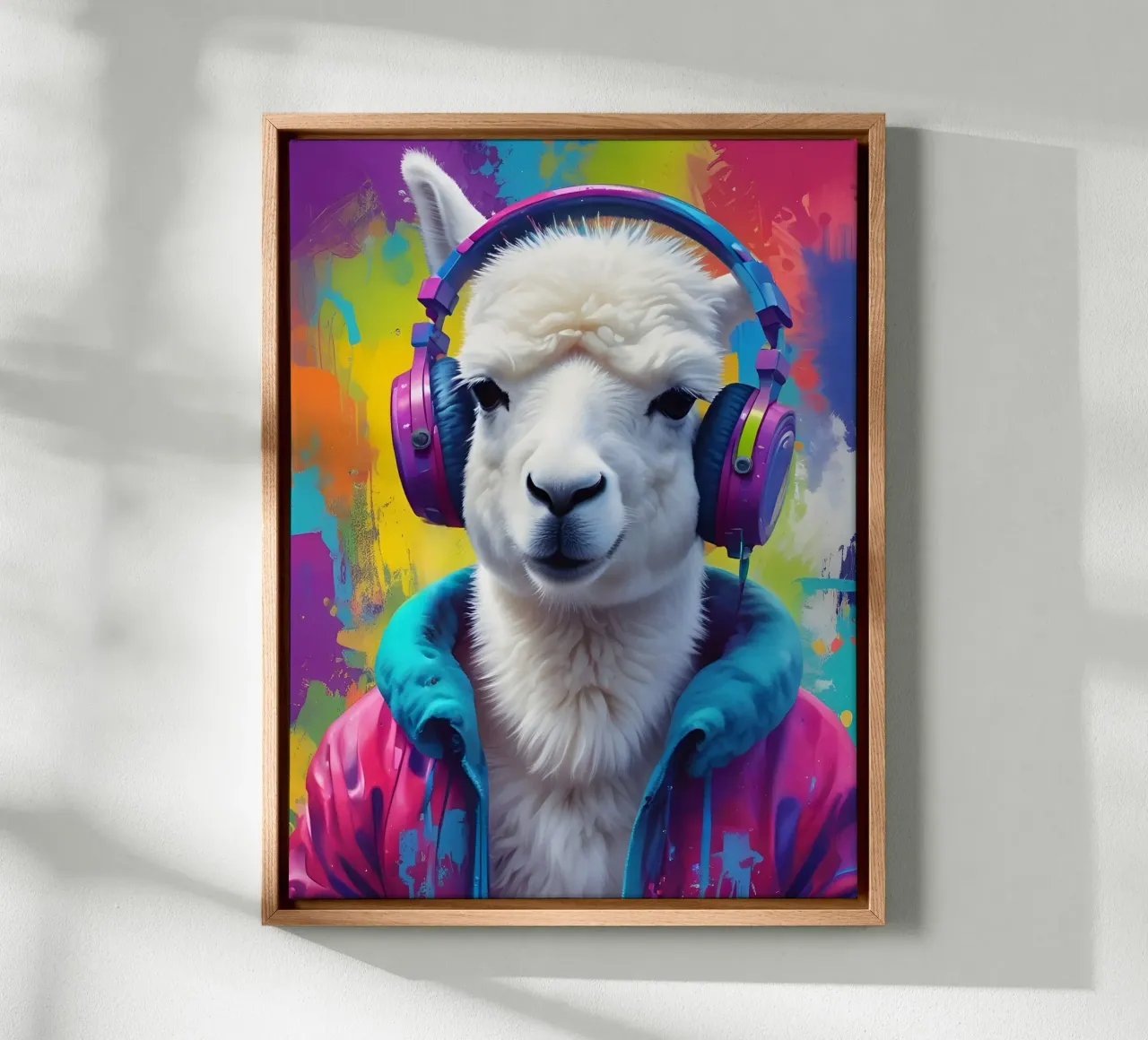 White lama meloman tela con Cornice a cassetta da MakArena