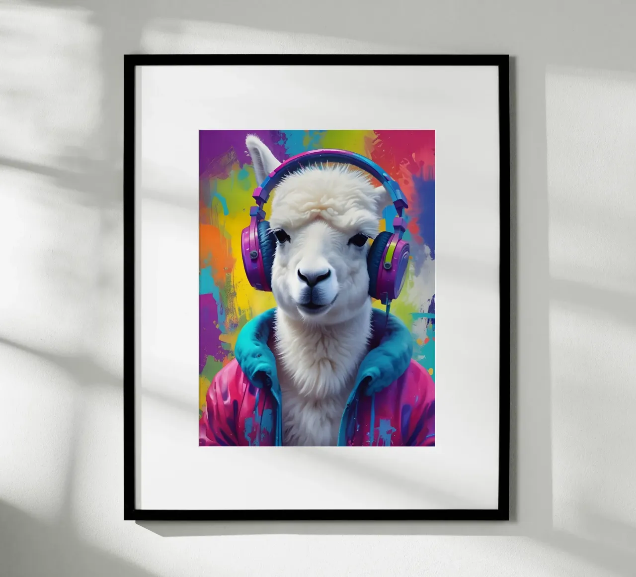 White lama meloman poster da MakArena