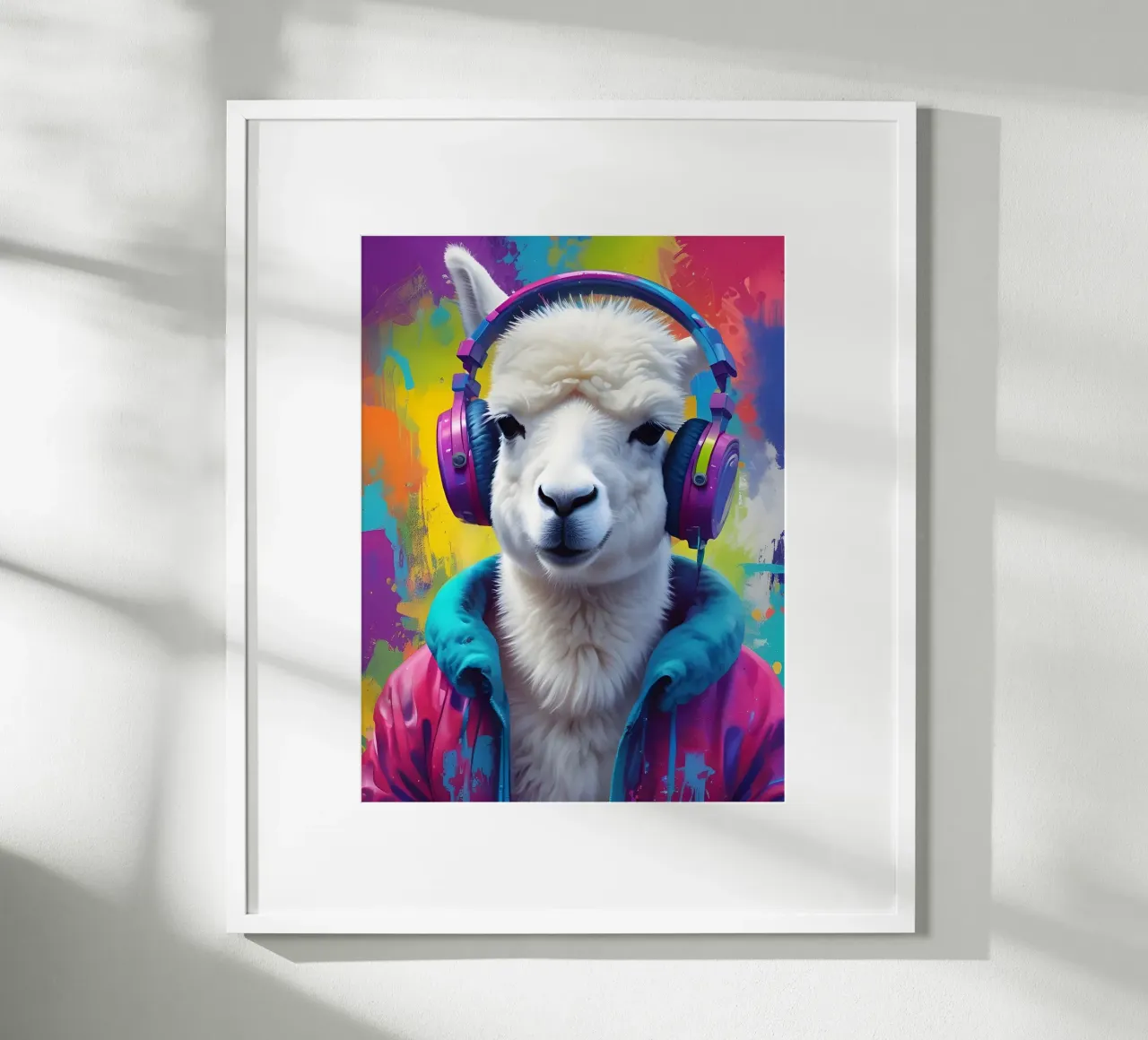 White lama meloman poster da MakArena
