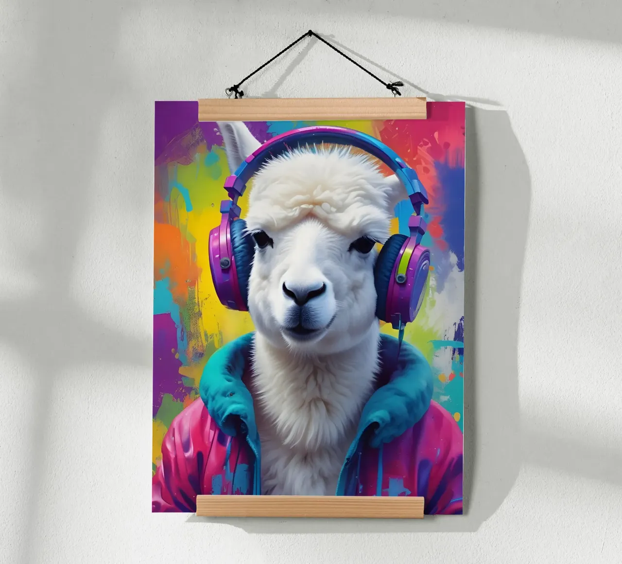 White lama meloman poster da MakArena