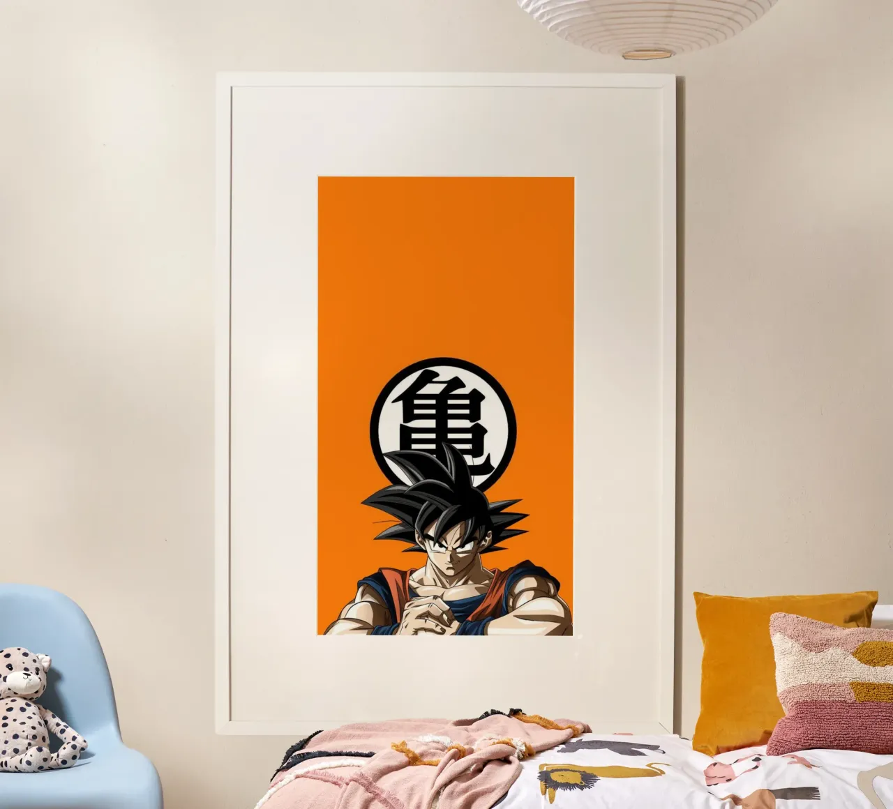 Maglietta classica Son Goku poster con telaio in plastica da sundevilcreative