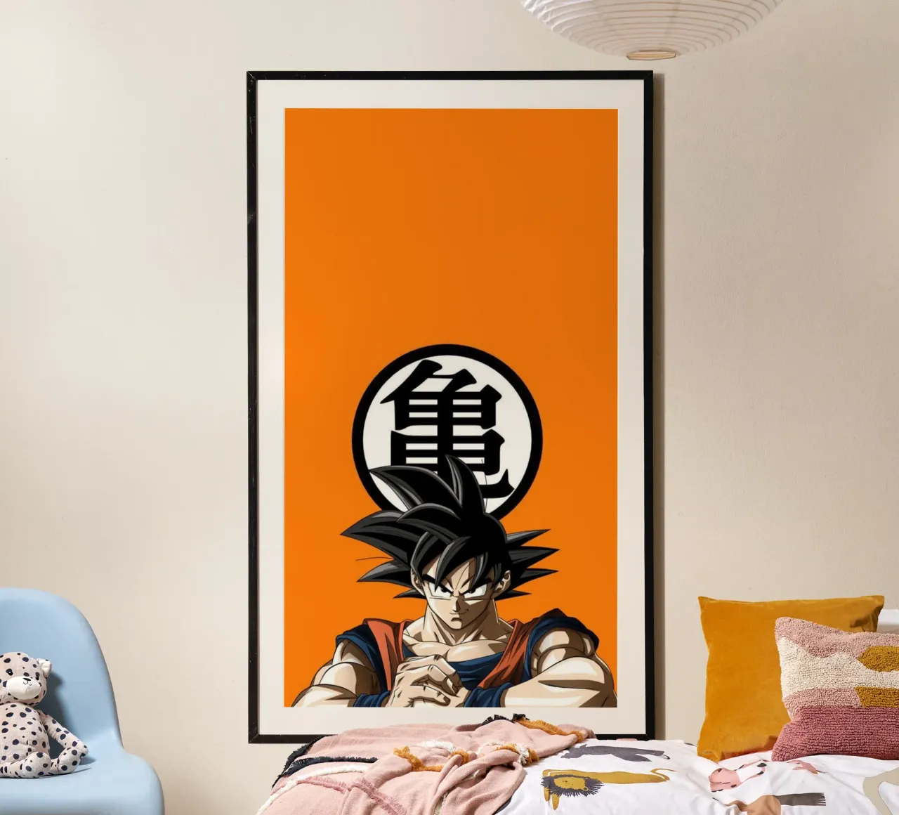 Maglietta classica Son Goku poster con telaio in plastica da sundevilcreative