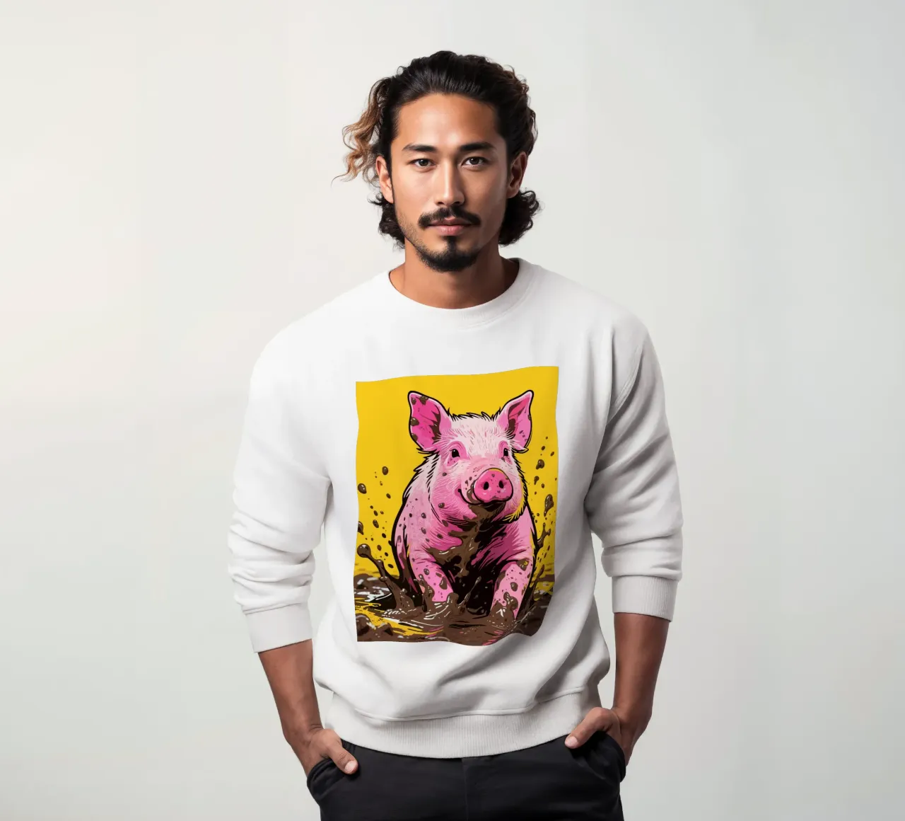 Maiale di fango felpa da knowledge